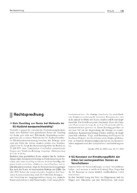 Dokument Rechtsprechung