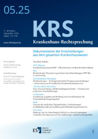 Dokument KRS Krankenhaus-Rechtsprechung Ausgabe 05 2025
