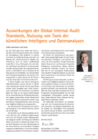 Dokument Auswirkungen der Global Internal Audit Standards, Nutzung von Tools der künstlichen Intelligenz und Datenanalysen
