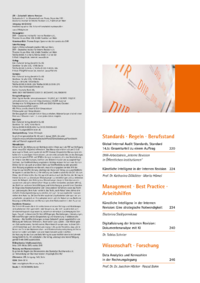 Dokument Inhaltsverzeichnis / Impressum