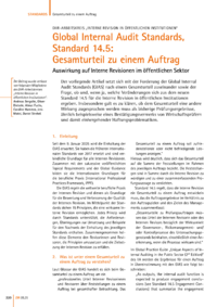 Dokument Global Internal Audit Standards, Standard 14.5: Gesamturteil zu einem Auftrag