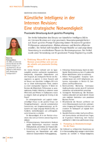 Dokument Künstliche Intelligenz in der Internen Revision: Eine strategische Notwendigkeit