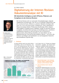 Dokument Digitalisierung der Internen Revision: Dokumentenanalyse mit KI
