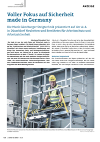 Dokument Voller Fokus auf Sicherheit made in Germany
