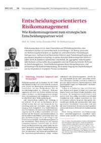 Dokument Entscheidungsorientiertes Risikomanagement