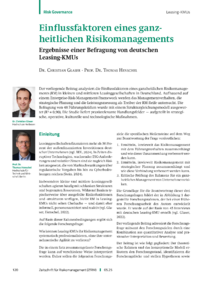 Dokument Einflussfaktoren eines ganzheitlichen Risikomanagements