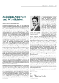 Dokument Zwischen Anspruch und Wirklichkeit