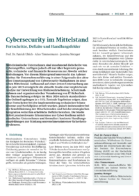 Dokument Cybersecurity im Mittelstand
