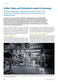 Dokument Voller Fokus auf Sicherheit made in Germany
Fokus auf Sicherheit made in Germany