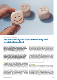Dokument Systemische Organisationsentwicklung und mentale Gesundheit
