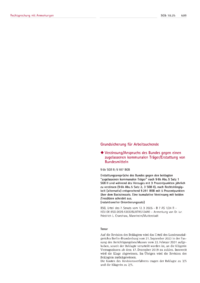 Dokument Verzinsung/Anspruchs des Bundes gegen einen zugelassenen kommunalen Träger/Erstattung von Bundesmitteln