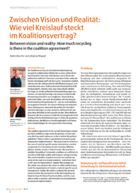 Dokument Zwischen Vision und Realität: Wie viel Kreislauf steckt im Koalitionsvertrag?