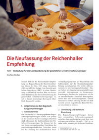 Dokument Die Neufassung der Reichenhaller Empfehlung