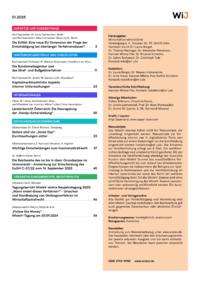 Dokument Inhaltsverzeichnis/Impressum