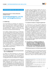 Dokument Die Bundesnetzagentur und das Straf- und Bußgeldverfahren