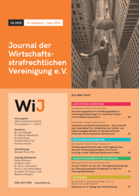 Dokument WiJ - Journal der Wirtschaftsstrafrechtlichen Vereinigung e.V. Ausgabe 02 2025
