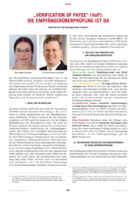 Dokument „Verification of Payee“ (VoP): Die Empfängerüberprüfung ist da