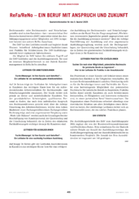Dokument ReFa/ReNo – Ein Beruf mit Anspruch und Zukunft