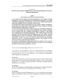 Dokument § 42 Anwendung der Wehrbeschwerdeordnung