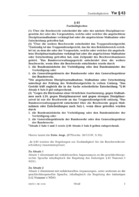 Dokument § 43 Zuständigkeiten