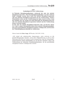Dokument § 50 Zuständigkeit für die Vollstreckung