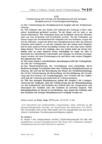 Dokument § 55 Vollstreckung und Vollzug von Disziplinararrest und strengem Disziplinararrest; Verordnungsermächtigung