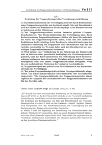 Dokument § 71 Errichtung der Truppendienstgerichte; Verordnungsermächtigung
