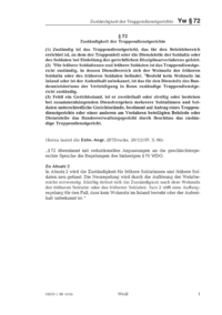Dokument § 72 Zuständigkeit der Truppendienstgerichte