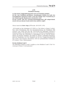 Dokument § 74 Präsidialverfassung