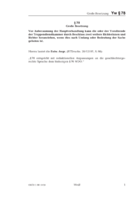 Dokument § 78 Große Besetzung