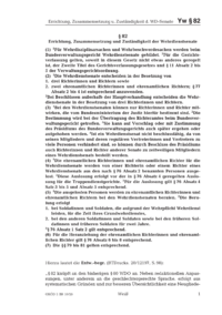 Dokument § 82 Errichtung, Zusammensetzung und Zuständigkeit der Wehrdienstsenate