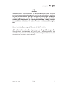Dokument § 92 Ladungen