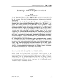 Dokument § 100 Ermittlungsgrundsätze