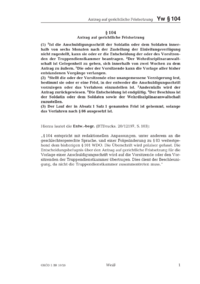 Dokument § 104 Antrag auf gerichtliche Fristsetzung