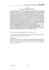 Dokument § 109 Gegenstand der Urteilsfindung