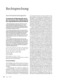 Dokument Anrufung der Einigungsstelle durch den Personalrat einer Teildienststelle bei vorgeschaltetem Stufenverfahren
