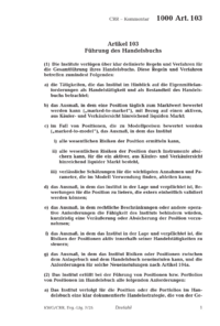 Dokument Artikel 103 Führung des Handelsbuchs