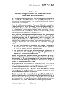 Dokument Artikel 125 Durch Grundpfandrechte auf Wohnimmobilien besicherte Risikopositionen