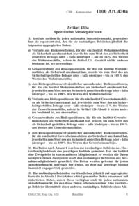 Dokument Artikel 430a Spezifische Meldepflichten