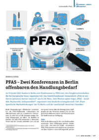 Dokument PFAS – Zwei Konferenzen in Berlin offenbaren den Handlungsbedarf