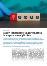 Dokument Ein BK-Fall mit einer ungewöhnlichen Inkorporationsmöglichkeit