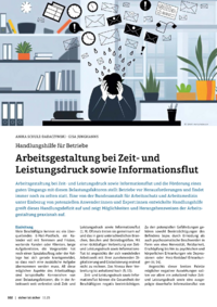 Dokument Arbeitsgestaltung bei Zeit- und Leistungsdruck sowie Informationsflut