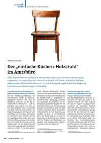 Dokument Der „einfache Küchen-Holzstuhl“ im Amtsbüro