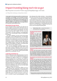 Dokument Impact Investing klang noch nie so gut