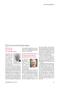 Dokument Personen & Veränderungen