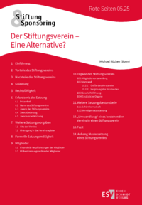 Dokument Der Stiftungsverein – Eine Alternative?