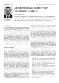 Dokument Mindestlohnausnahmen f&uuml;r Saisonarbeitskr&auml;fte