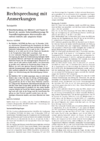 Dokument Gleichbehandlung von Männern und Frauen im Bereich der sozialen Sicherheit/Rentenzulage für Frauen/Beitragsbezogene Altersrente/Ein oder mehrere leibliche oder adoptierte Kinder