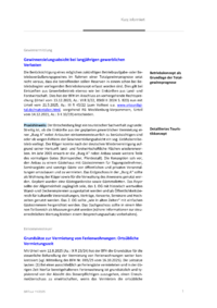 Dokument Kurz informiert