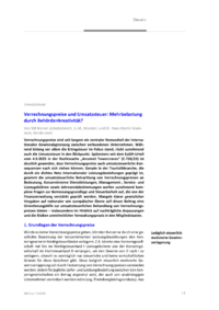 Dokument Verrechnungspreise und Umsatzsteuer: Mehrbelastung durch Behördenkreativität?